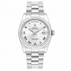 Rolex Day-Date 36MM White Dial 118239 18Kt White Gold Watch